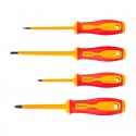 Set de 4 destornilladores ranurado 3x100mm y 5x125mm / Phillips 0x75mm y 2x100mm