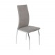 Silla de comedor tapizada gris Roxana