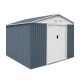 Cobertizo de metal gris Bristol Gardiun 321x241x205cm 7,74m2