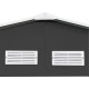 Cobertizo de metal gris Bristol Gardiun 321x241x205cm 7,74m2