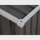 Cobertizo de metal gris Bristol Gardiun 321x241x205cm 7,74m2