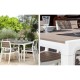 Mesa de polipropileno efecto madera blanco/capuchino Harmony