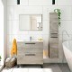 Mueble de baño + espejo Athena roble alaska 80cm