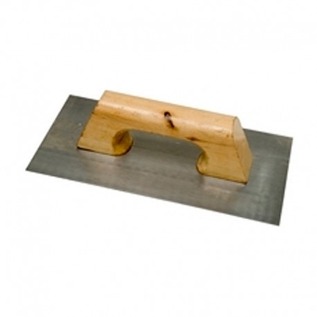 Llana rectangular de acero 30x15cm