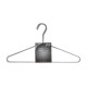 Set de 5 perchas de metal cromadas 40x21cm
