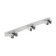 Colgador de pared para escobas metálico con 3 soportes 42,5x8x5cm