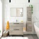 Columna de baño suspendida con 2 puertas roble alaska Athena