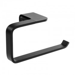 Toalllero adhesivo de aluminio negro Onyx Tatay
