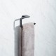 Toalllero adhesivo de aluminio negro Onyx Tatay