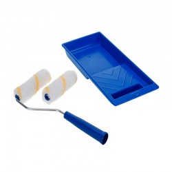 Kit cubeta mini + varilla + 2 rodillos acrílicos