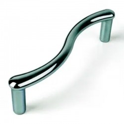 Tirador asa de mueble zamak cromo brillo 106mm