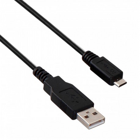 Cable de cargador Android B USB-micro USB negro 1m