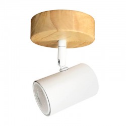 Foco de techo de metal/cerámica blanco GU10 60W Rintela