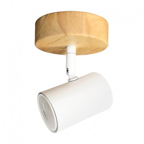 Foco de techo de metal/cerámica blanco GU10 60W Rintela