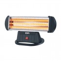Radiador de cuarzo negro 400/800/1200W