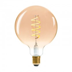Bombilla LED globo ámbar G125 4W 250lm 12,5x17,5cm