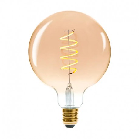 Bombilla LED globo ámbar G125 4W 250lm 12,5x17,5cm