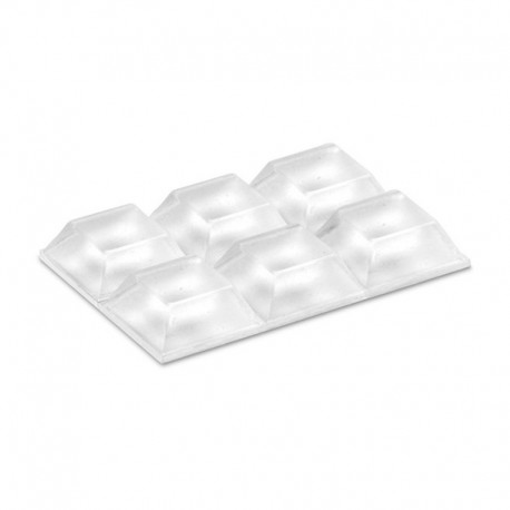 Gotas autoadhesivas protectoras 20,5x20,5x7,6mm 6uds.