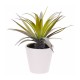 Planta artificial de polipropileno en maceta blanca 7,5x15cm