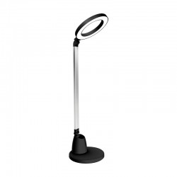 Flexo LED de metal/plástico ABS negro/plata 8W 640lm 4000K Calcita