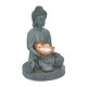 Figura solar Buda con flor de loto