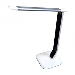 Flexo LED articulado regulable de plástico ABS blanco/plata 10W 800lm Euclasa