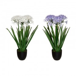 Planta agaphantus artificial en maceta negra 61x68cm