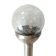 Baliza solar LED redonda plata 8x34cm