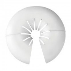 Plafón abierto sencillo de plástico blanco para tubos 10-22mm