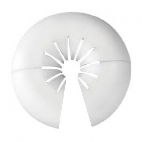 Plafón abierto sencillo de plástico blanco para tubos 10-22mm