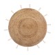 Alfombra de yute vegetal/poliéster beige Cosy