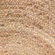 Alfombra de yute vegetal/poliéster beige Cosy