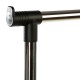 Perchero extensible doble de acero/PVC negro