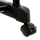 Perchero extensible doble de acero/PVC negro