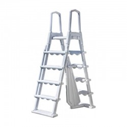 Escalera para piscinas elevadas con 4 peldaños 120-132cm Gre