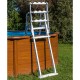 Escalera para piscinas elevadas con 4 peldaños 120-132cm Gre