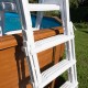Escalera para piscinas elevadas con 4 peldaños 120-132cm Gre