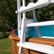 Escalera para piscinas elevadas con 4 peldaños 120-132cm Gre