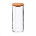 Organizador de bambú para discos de cosméticos 7x18cm