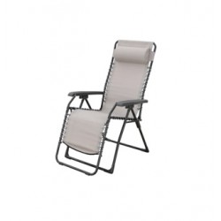 Sillón multiposición gris