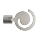 Terminal caracola de metal plata 22mm TD22