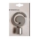Terminal caracola de metal plata 22mm TD22