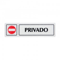 Cartel de Privado 163x45cm