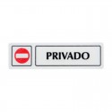 Cartel de Privado 163x45cm