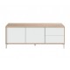 Mueble de TV 2 puertas y 2 cajones blanco/roble Urban Plus