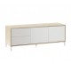 Mueble de TV 2 puertas y 2 cajones blanco/roble Urban Plus