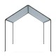 Pérgola carpot de acero gris 3x4m