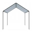 Pérgola carpot de acero gris 3x4m