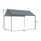 Pérgola carpot de acero gris 3x4m