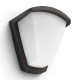 Aplique exterior de aluminio negro E27 42W Kiskadee Philips
